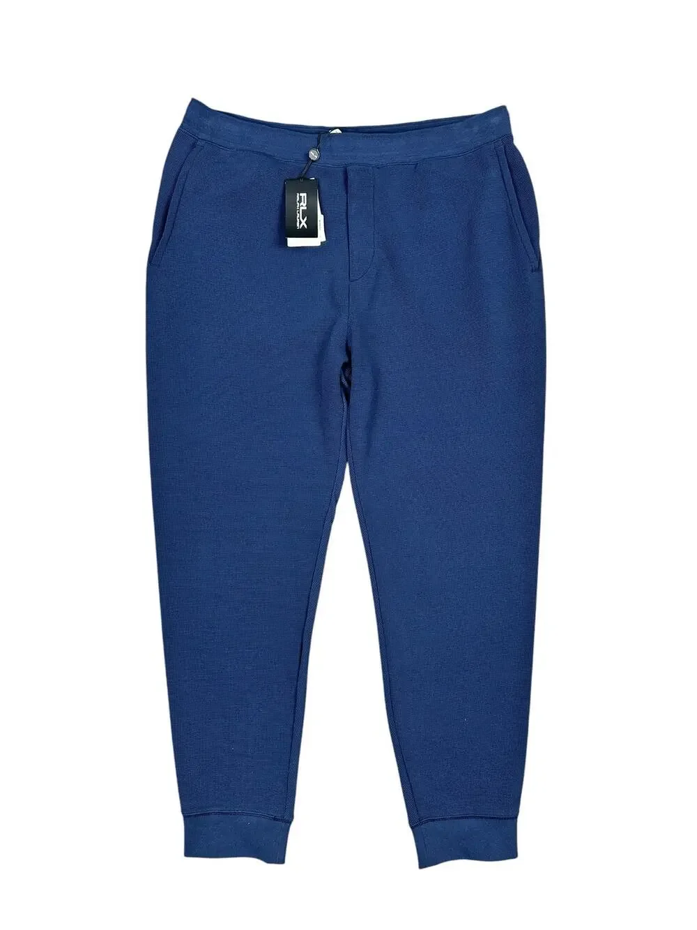 RLX Ralph Lauren Performance Waffle-Knit Jogger Pants Navy NWT — Size 2XL